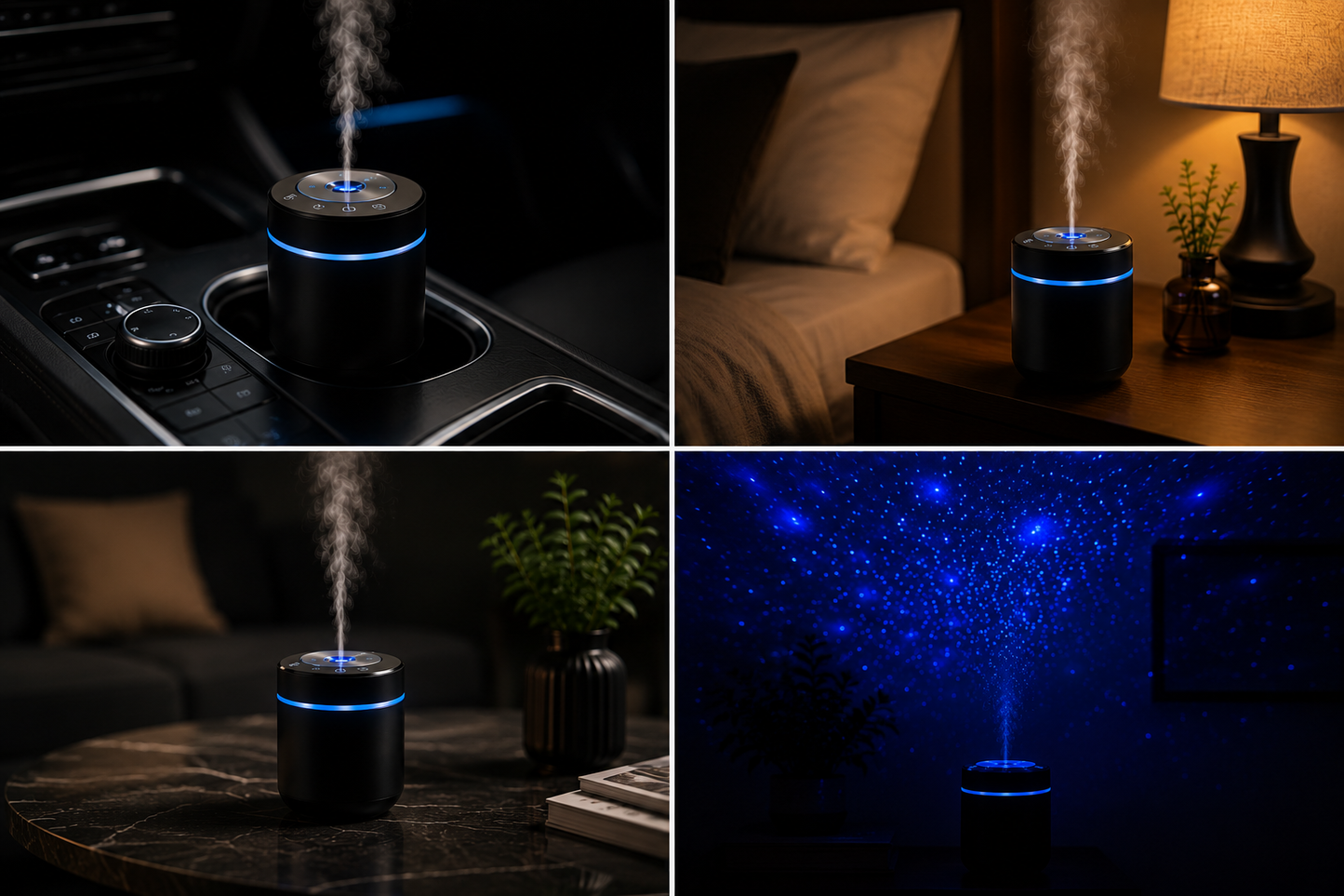 Premium Car & Home Aroma Diffuser with Cool Mist Humidifier